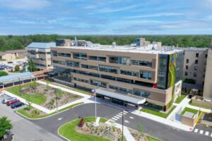 deborah hospital campus with new patient pavilion in front