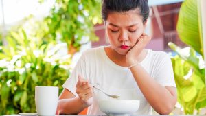 Woman eating