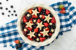 Red, White and Blue Berry Tart