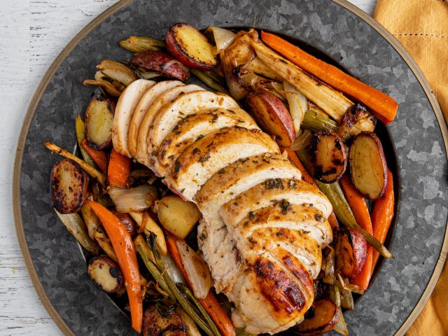 Roasted Turkey Breast with Root Vegetables