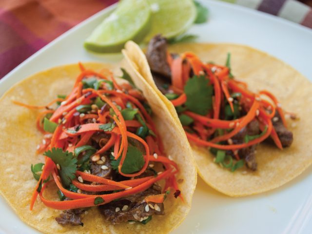 Steak Tacos with Carrot Slaw