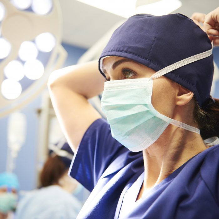 nurse with mask