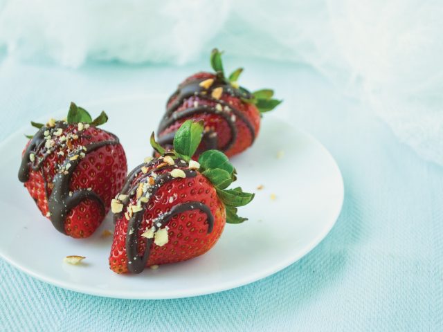 Chocolate Almond Strawberries