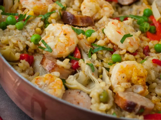 Seafood Sausage Paella