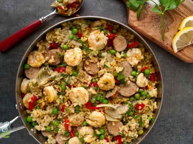 Seafood Sausage Paella