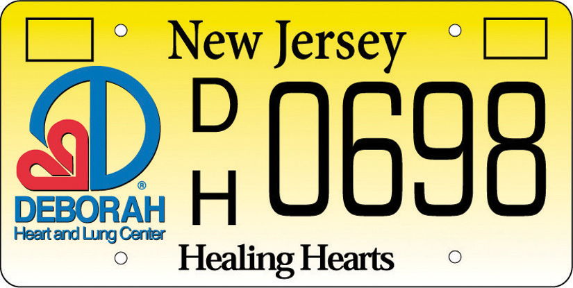 New Jersey Deborah License Plate