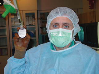 Doctor with smallest pacemaker