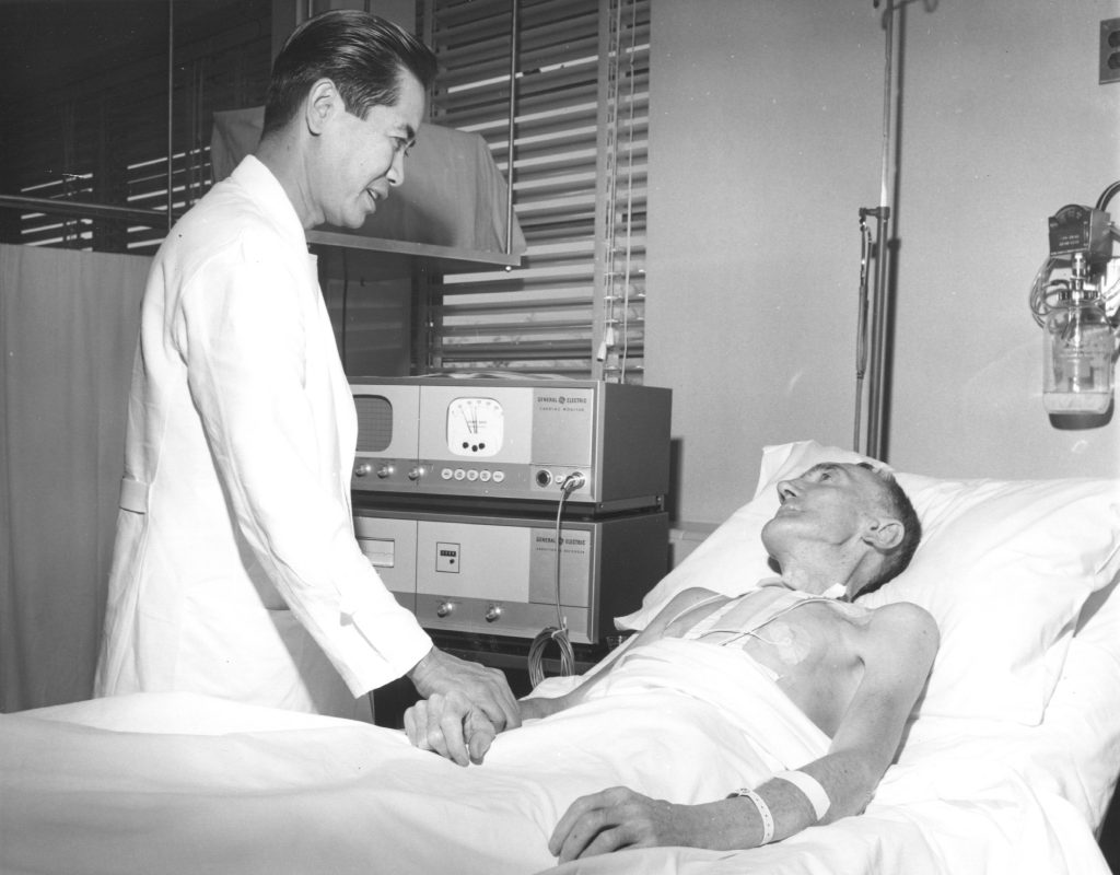 Doctor and patient at bedside