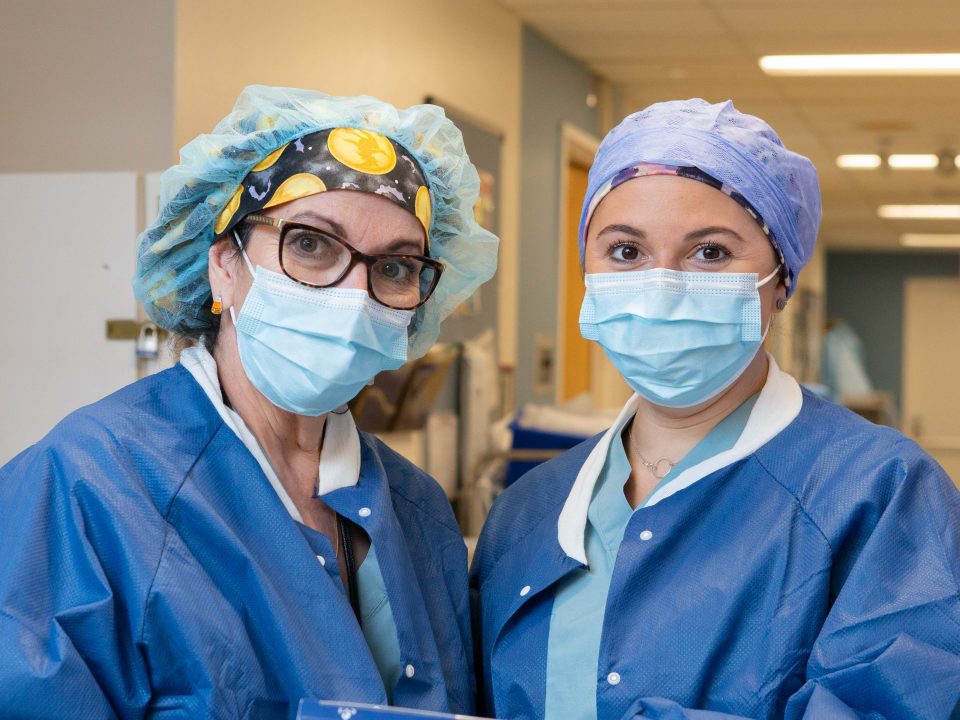 Nurses with surgical masks