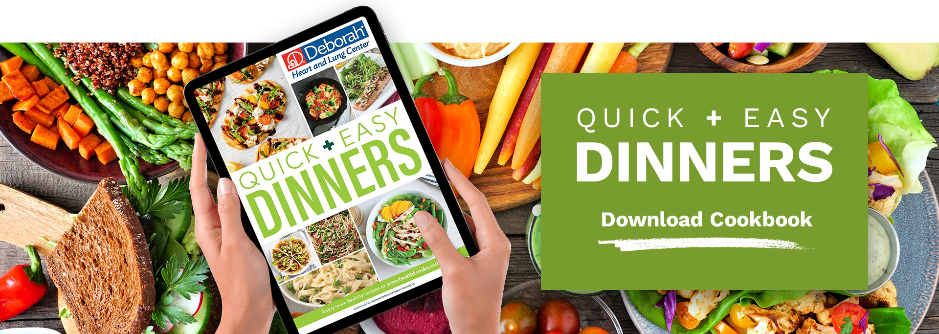 Quick + Easy Dinners Cookbook and Food