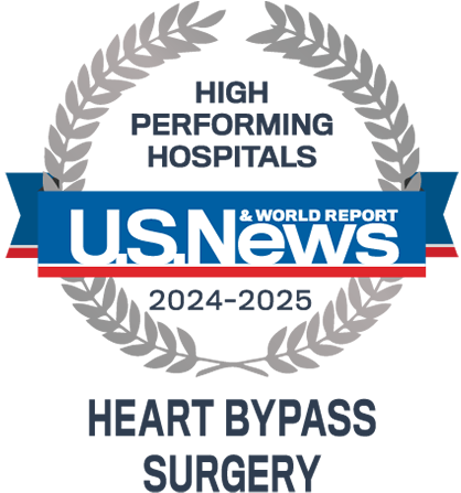 HIGH PERFORMING HOSPITALS U.S NEWS & WORLD REPORT 2024-2025 HEART BYPASS SURGERY
