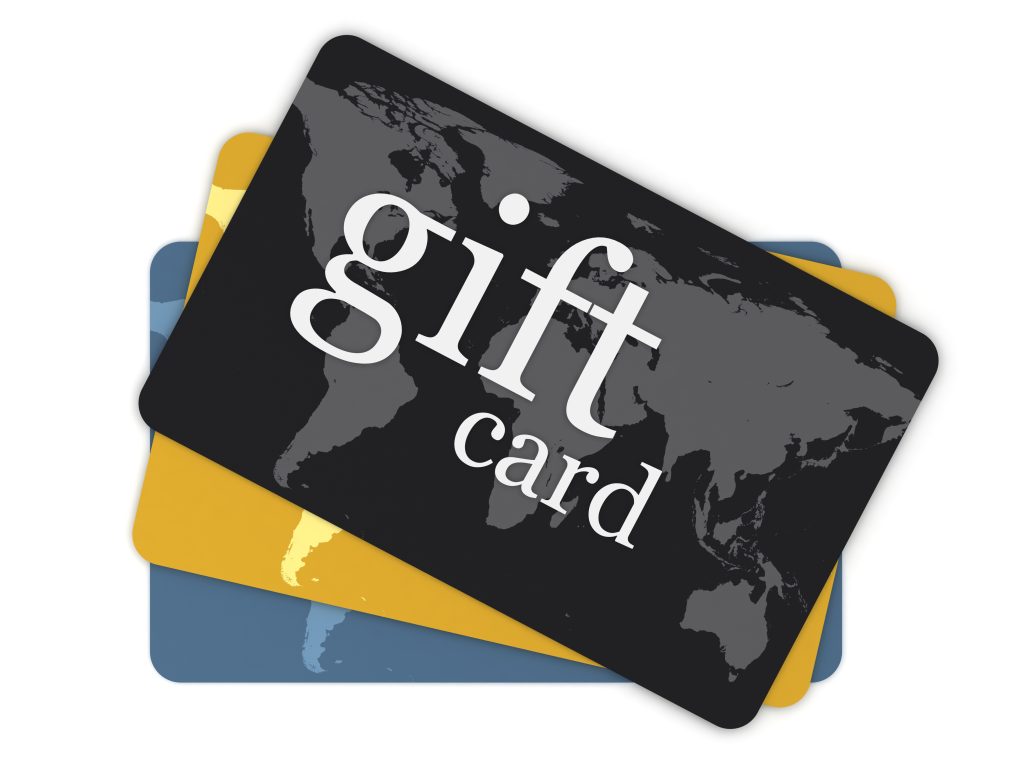 Shopping gift cards