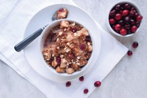 Apple cranberry cobbler