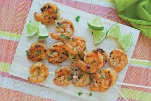 Grilled Pesto Shrimp Kabobs