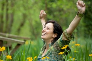 Woman in field