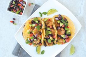 Shrimp and Black Bean Tacos