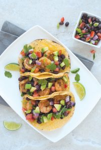 Shrimp and Black Bean Tacos