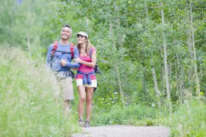 Couple hiking