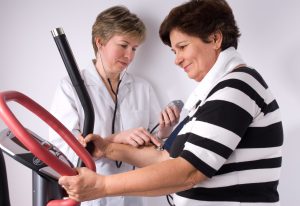 Patient exercising