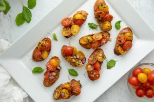 Cherry Tomato Bruschetta