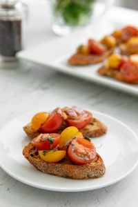 Cherry Tomato Bruschetta