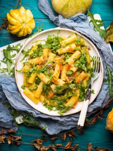 Pumpkin and Arugula Pasta