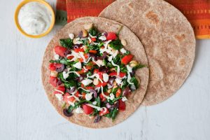 Spinach, Chickpea and Feta Melts