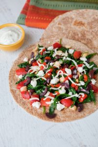 Spinach, Chickpea and Feta Melts