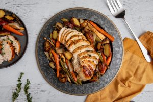 Roasted Turkey Breast with Root Vegetables