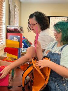 Stuffing Backpacks