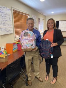 Staff with Backpacks