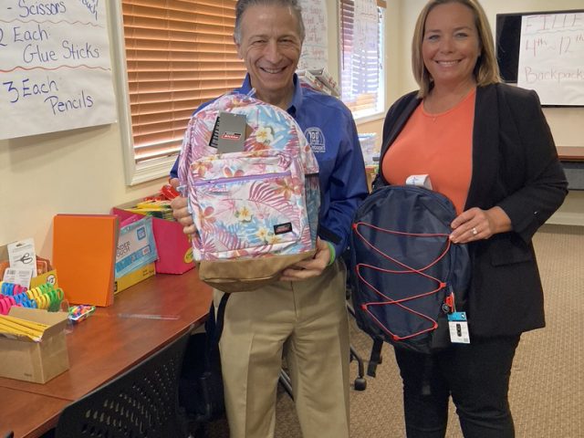 Staff with Backpacks