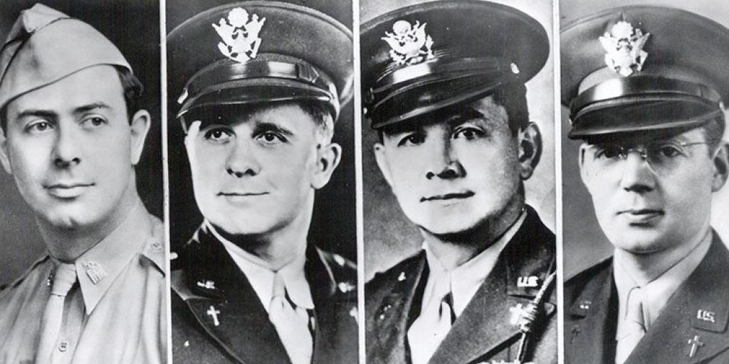 official military photos of four men