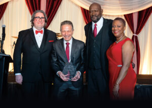 From left: Jim Andrews, President and CEO, Deborah Heart and Lung Center and Deborah Hospital Foundation; Joseph Chirichella, President Emeritus of Deborah Heart and Lung Center and Deborah Hospital Foundation; Lem Burnham, Ph.D, Chairman of the Board of Trustees, Deborah Heart and Lung Center; Barbara George Johnson, Chair Emeritus of the Board of Trustees, Deborah Heart and Lung Center.