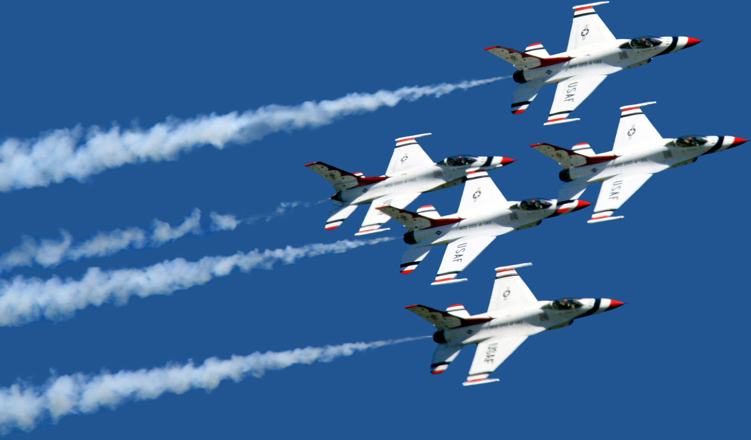 Air Show Planes in Formation